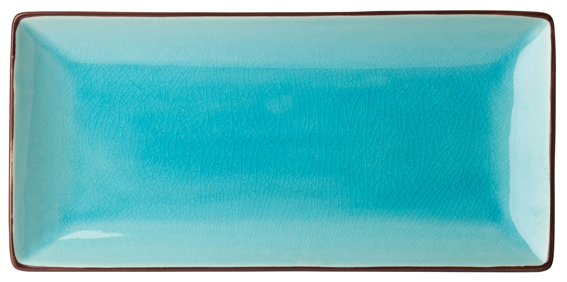 Aqua Rectangular Plate 11.5 x 5.5